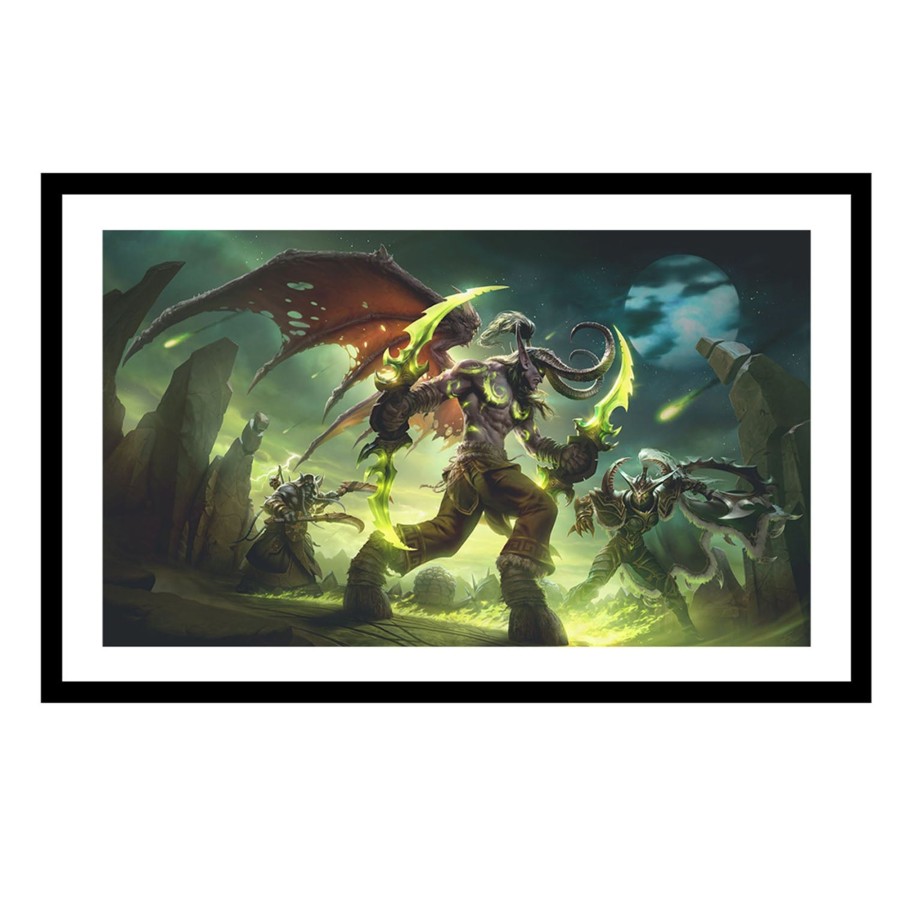 Books & Art Jondo | World Of Warcraft Burning Crusade Classic: Black Temple 14X24In Framed Art Print