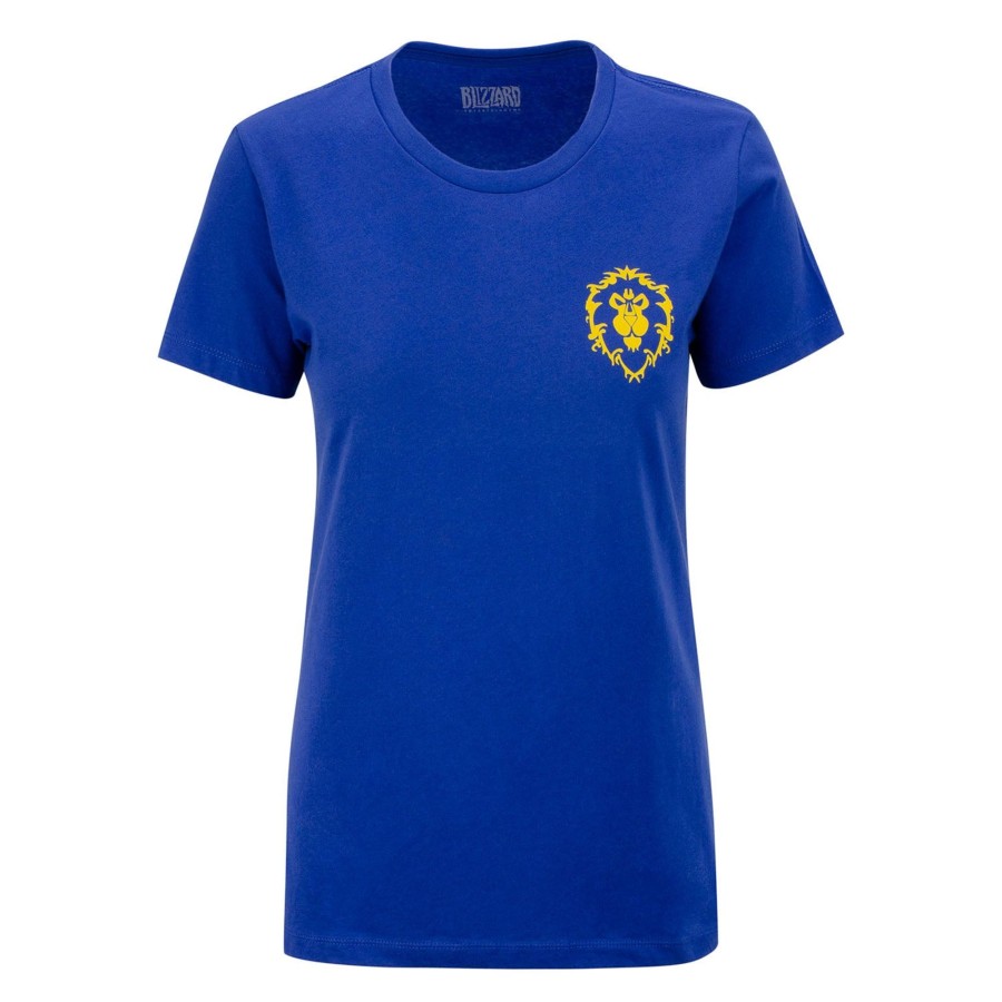 Apparel S & S | World Of Warcraft Alliance Women'S Blue T-Shirt