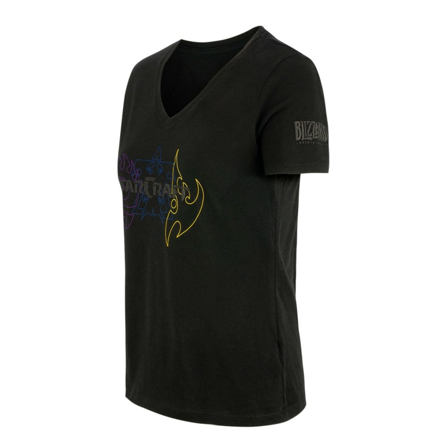 Apparel Fanatics | Starcraft Women'S Black Combat V-Neck T-Shirt