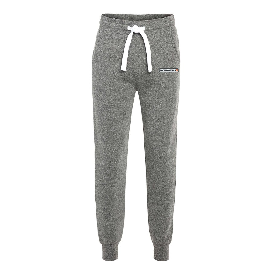 Apparel Sportiqe | Overwatch 2 Heather Grey Logo Patch Joggers