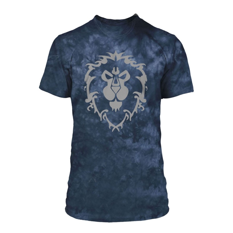 Apparel JINX Inc | World Of Warcraft J!Nx Blue Dyed Alliance T-Shirt