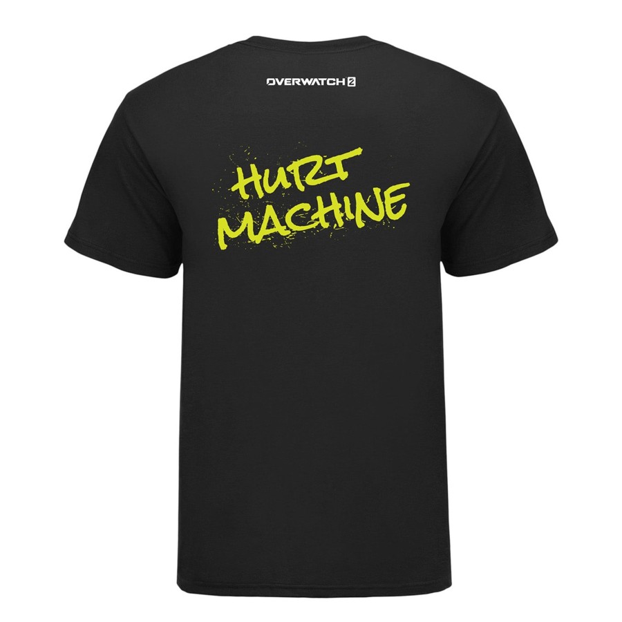 Apparel LGM | Overwatch 2 Junker Queen Hurt Machine Black T-Shirt