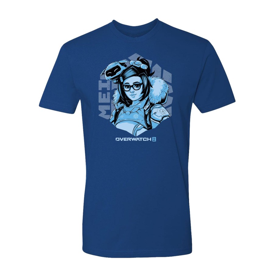 Apparel LGM | Overwatch 2 Mei And Snowball Happy Royal Blue T-Shirt