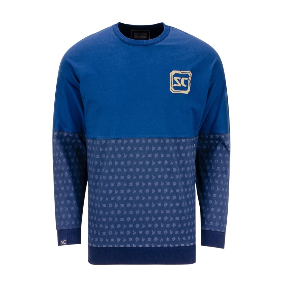 Apparel Thunderwear | Starcraft Billboard Long Sleeve Blue T-Shirt