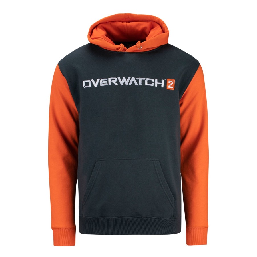 Apparel Fortune Fashion | Overwatch 2 Charcoal Colorblock Hoodie