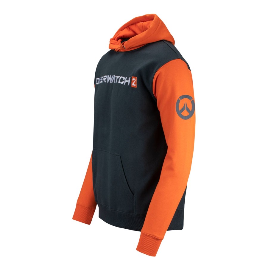 Apparel Fortune Fashion | Overwatch 2 Charcoal Colorblock Hoodie