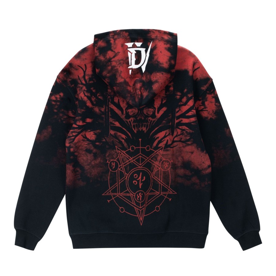 Apparel Wild Collective | Diablo Iv Tie-Dye Pullover Hoodie